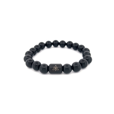 Black Agate bracelet  [10 mm]