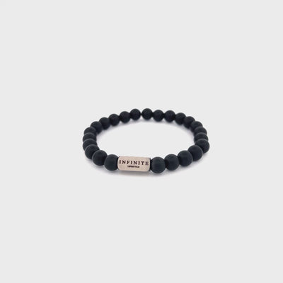 Black Agate D&C bracelet [8 mm]
